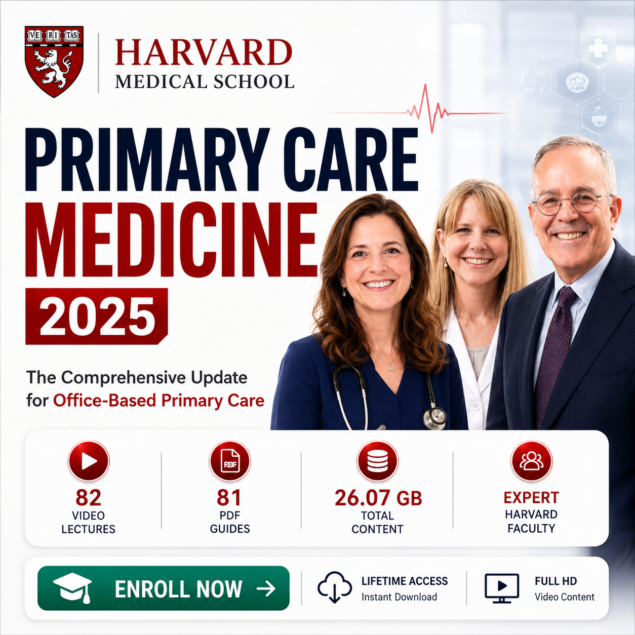 Harvard Office Practice of Primary Care Medicine 2025 (Videos with subtitles + Slides) Harvard Office Practice of Primary Care Medicine 2025 (Videos with subtitles + Slides) - Image 1