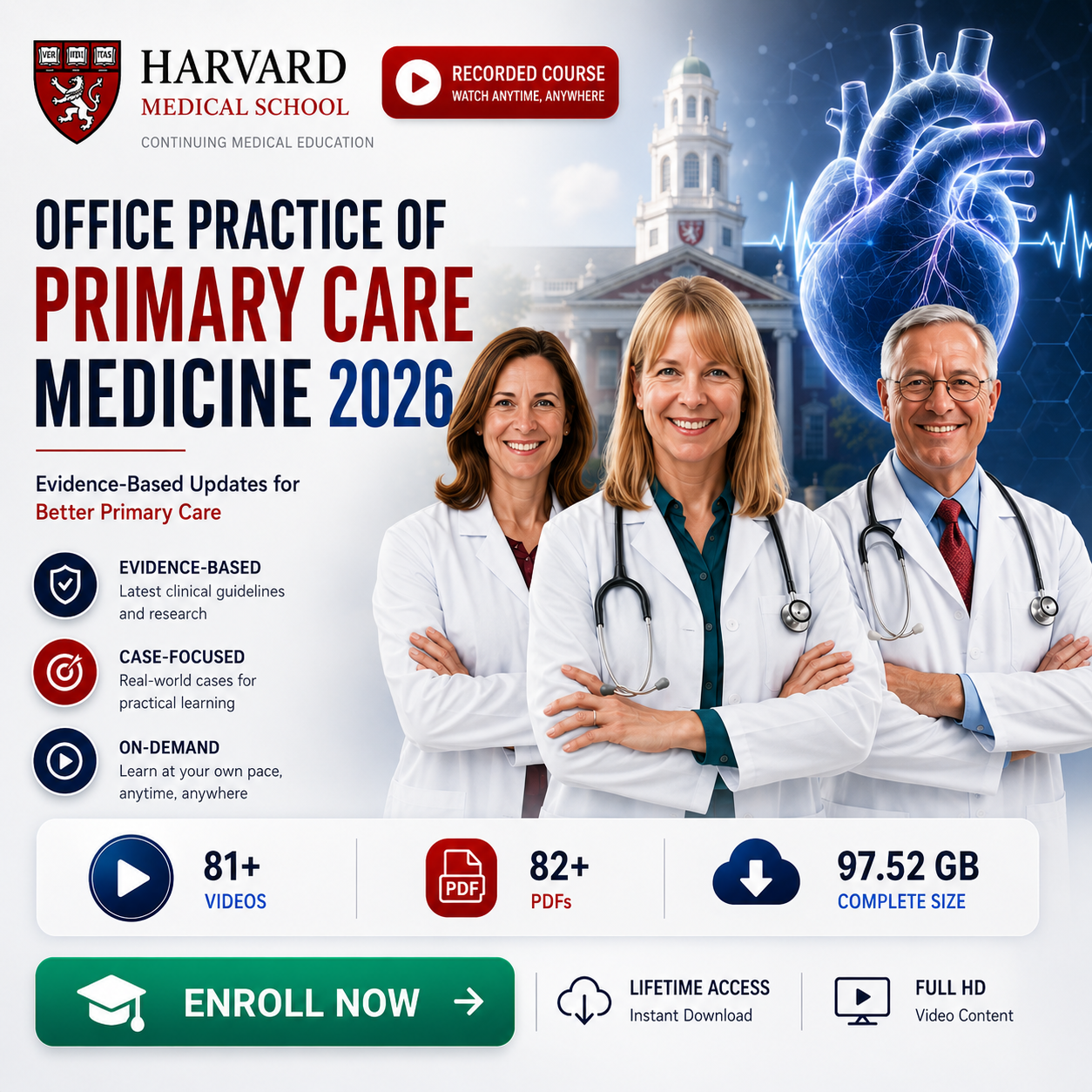 Harvard Office Practice of Primary Care Medicine 2026 (Videos + Slides) Harvard Office Practice of Primary Care Medicine 2026 (Videos + Slides) - Image 1