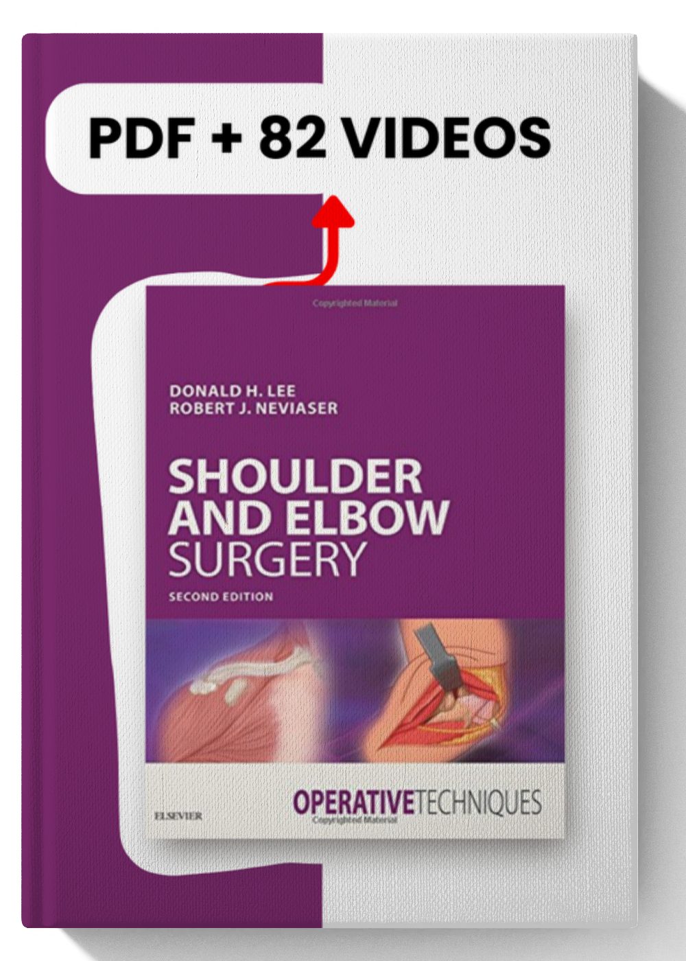 top-view-hardcover-book-mockup-2024-07-17T225327.841-1.jpg Operative Techniques: Shoulder and Elbow Surgery, 2nd edition (PDF+ Videos) - Image 1